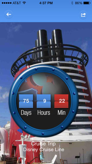 Use the trip countdown for all your Disney trips!  Not just Walt Disney World.