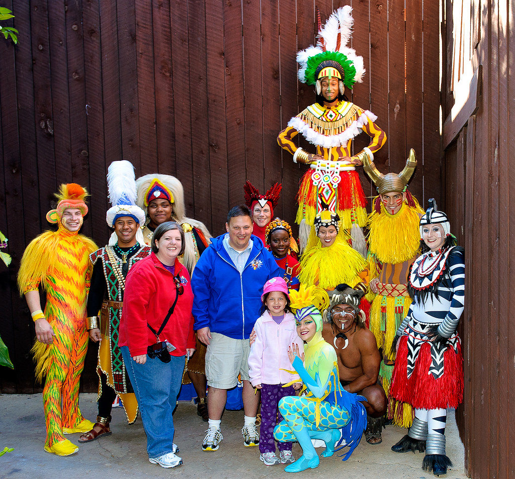 meeting the cast of festival of the lion king